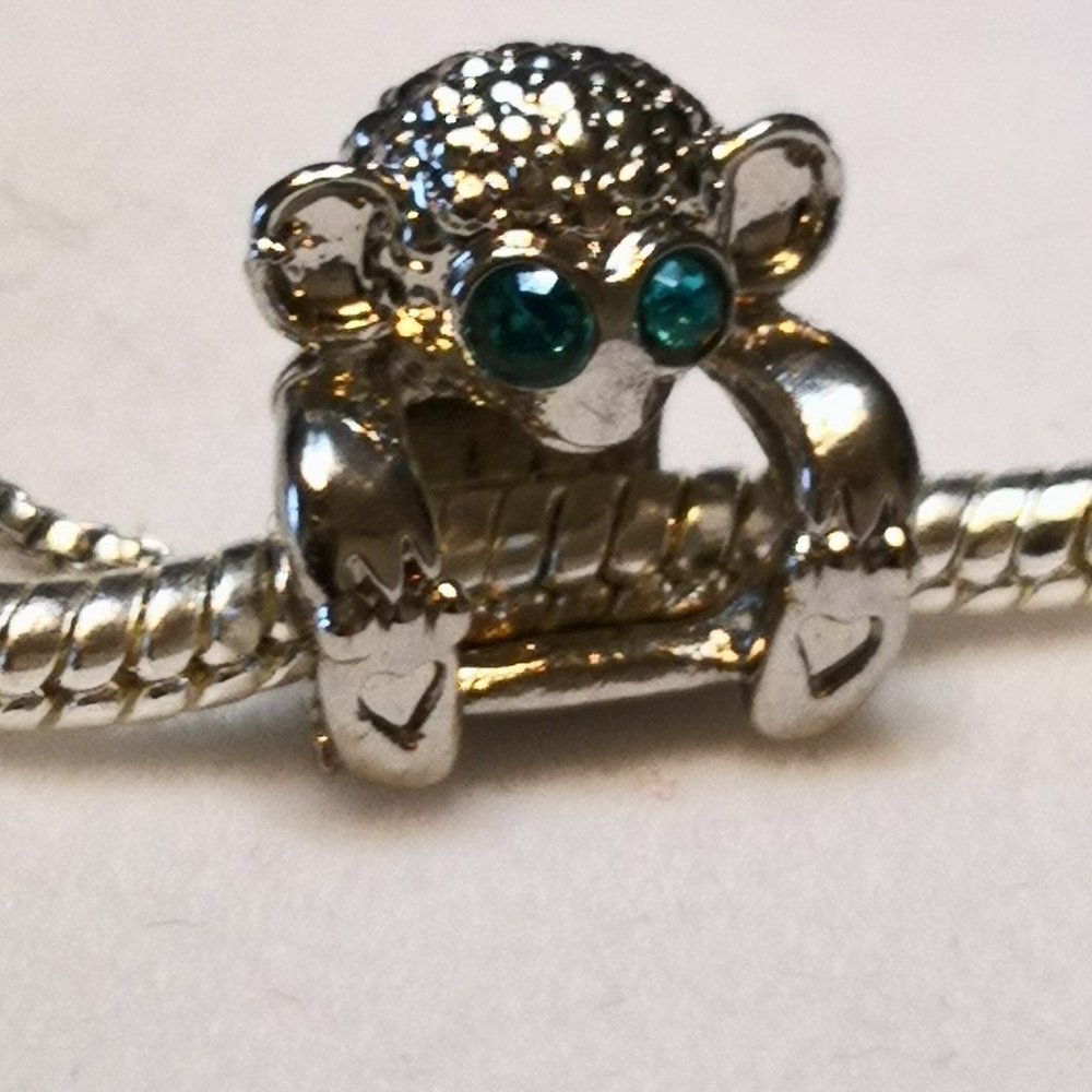 new A monkey with heavenly blue eyes. A charm for good luck and health.